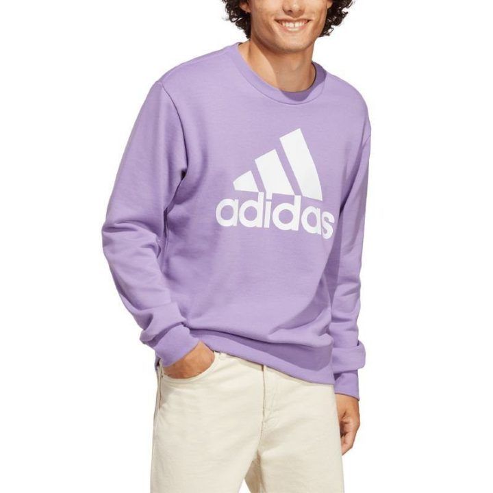 Vyriškas medvilninis džemperis adidas Essentials, violetinis