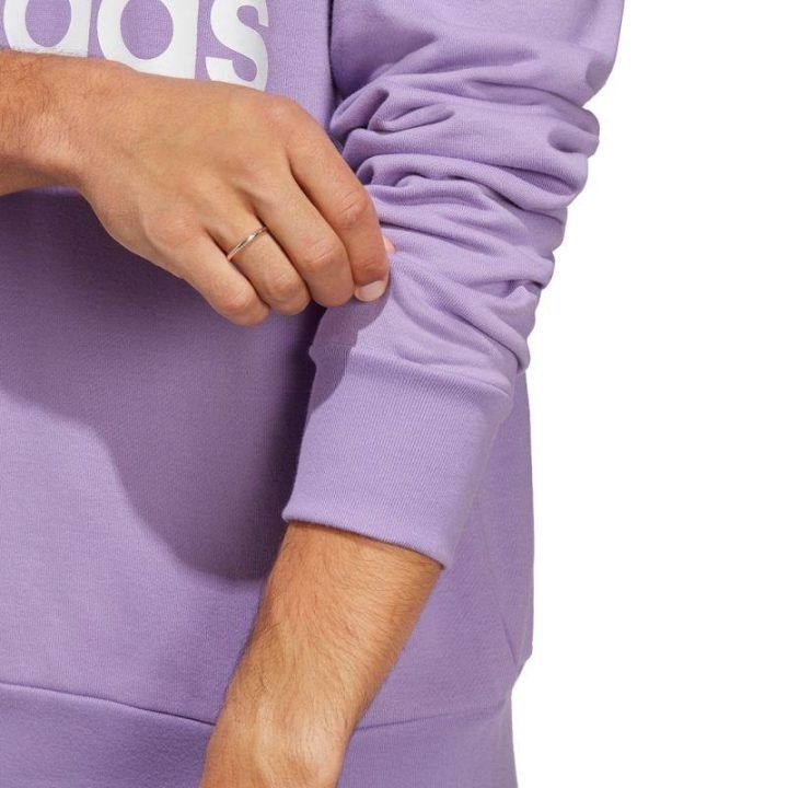 Vyriškas medvilninis džemperis adidas Essentials, violetinis