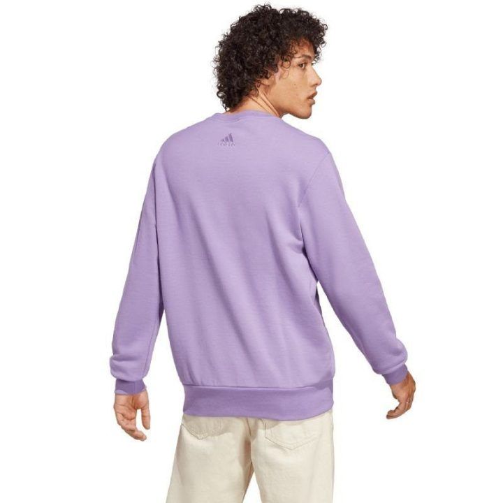 Vyriškas medvilninis džemperis adidas Essentials, violetinis