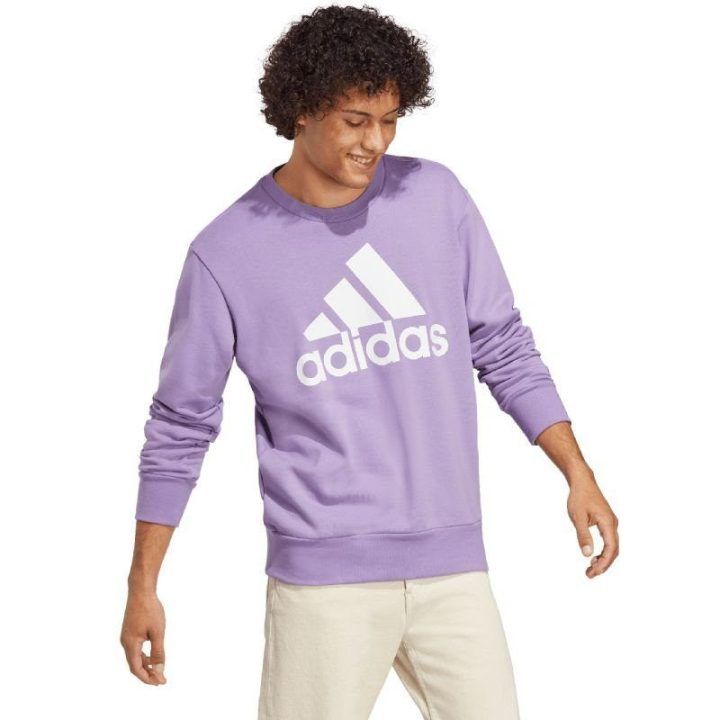 Vyriškas medvilninis džemperis adidas Essentials, violetinis