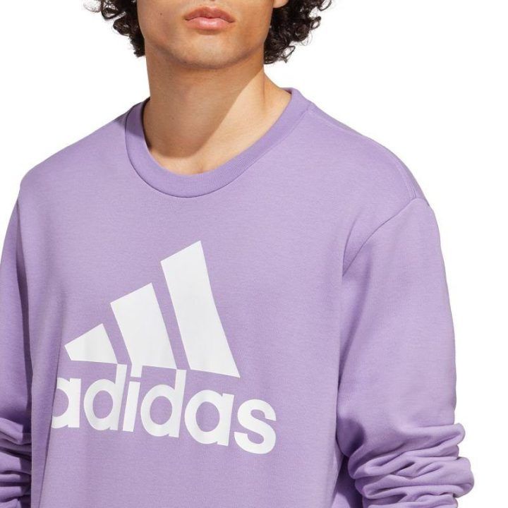 Vyriškas medvilninis džemperis adidas Essentials, violetinis