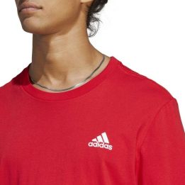 Vyriški medvilniniai marškinėliai adidas Essentials, raudoni
