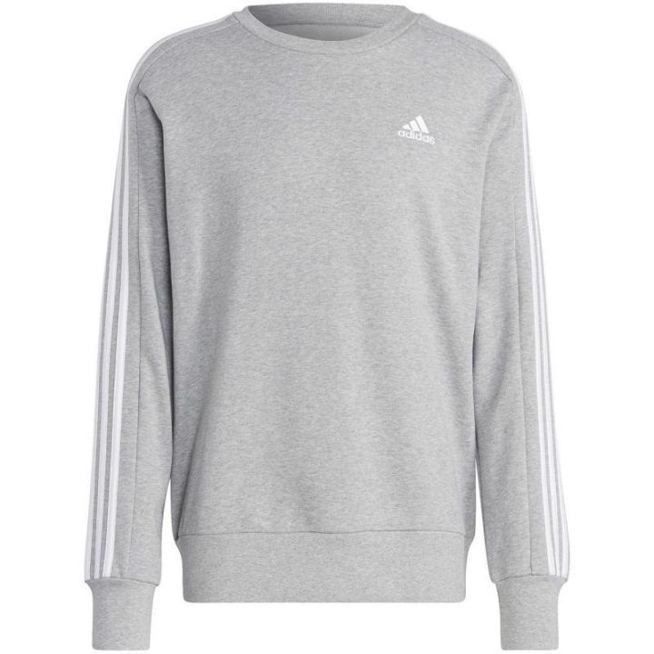 Vyriškas džemperis adidas Essentials French Terry 3-Stripes, pilkas