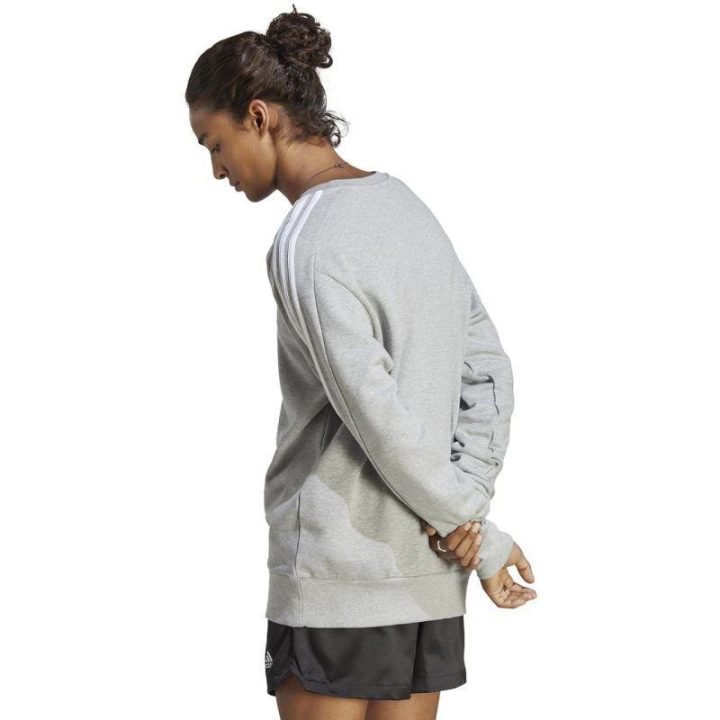 Vyriškas džemperis adidas Essentials French Terry 3-Stripes, pilkas