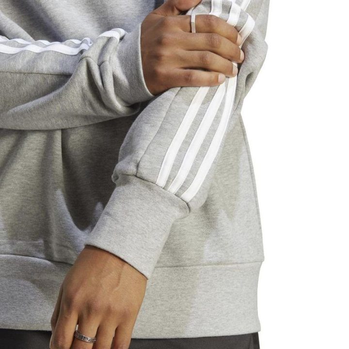 Vyriškas džemperis adidas Essentials French Terry 3-Stripes, pilkas