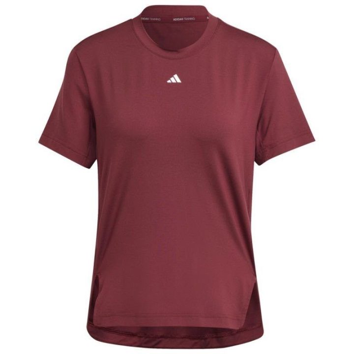 Moteriški treniruočių marškinėliai adidas Versatile Tee, bordo