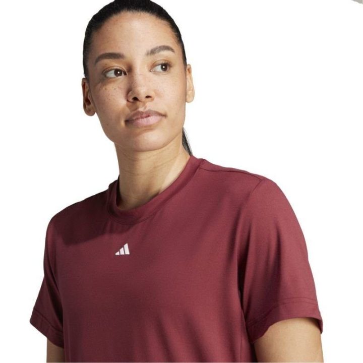 Moteriški treniruočių marškinėliai adidas Versatile Tee, bordo