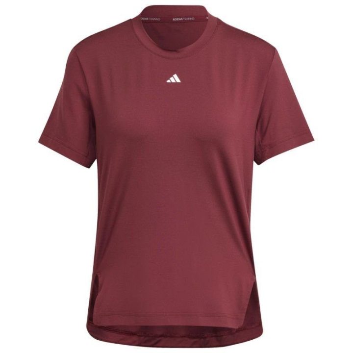 Moteriški treniruočių marškinėliai adidas Versatile Tee, bordo