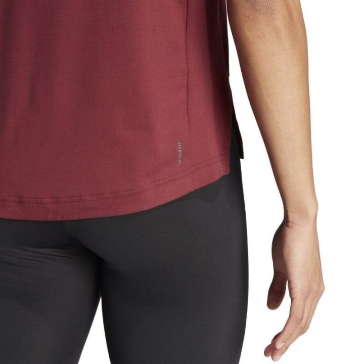Moteriški treniruočių marškinėliai adidas Versatile Tee, bordo