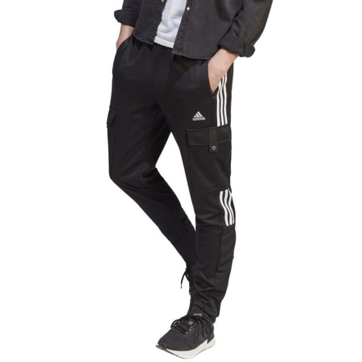 Vyriškos kargo sportinės kelnės adidas Tiro, juodos