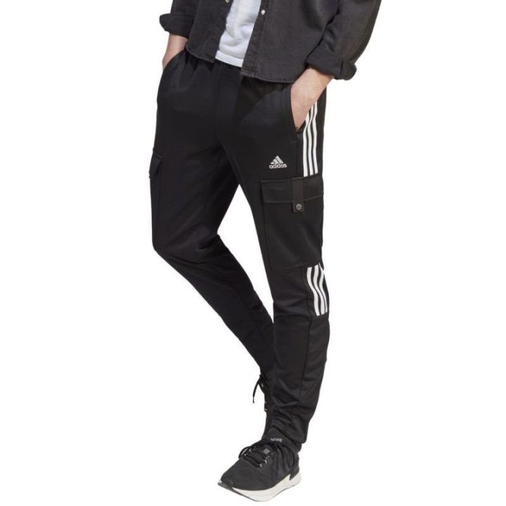 Vyriškos kargo sportinės kelnės adidas Tiro, juodos