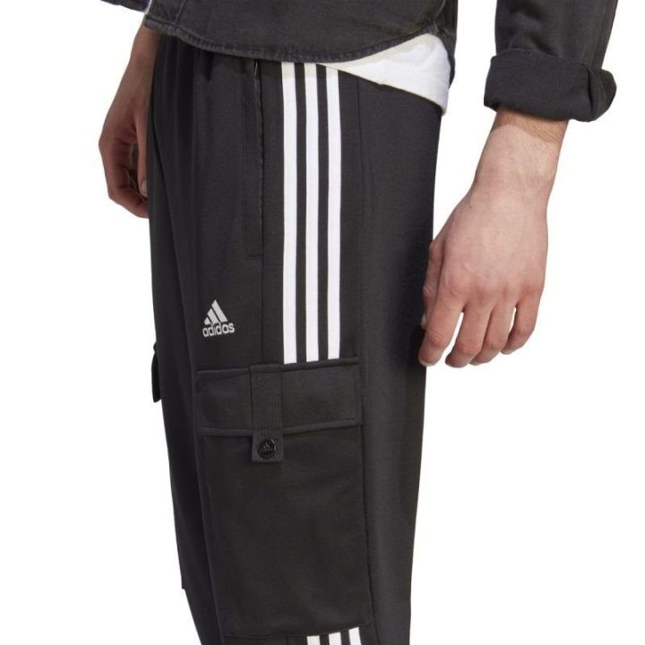 Vyriškos kargo sportinės kelnės adidas Tiro, juodos