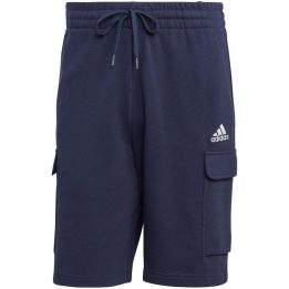 Vyriški medvilniniai kargo šortai adidas Essentials, tamsiai mėlyni