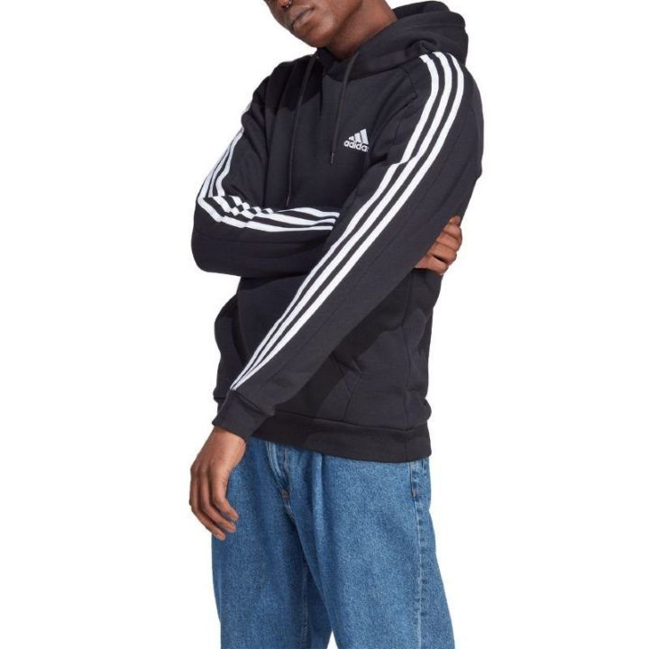 Vyriškas džemperis su gobtuvu adidas Essentials, juodas