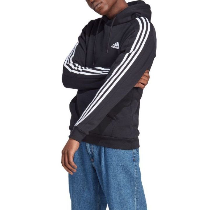 Vyriškas džemperis su gobtuvu adidas Essentials, juodas