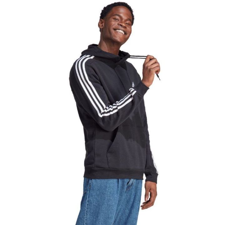 Vyriškas džemperis su gobtuvu adidas Essentials, juodas