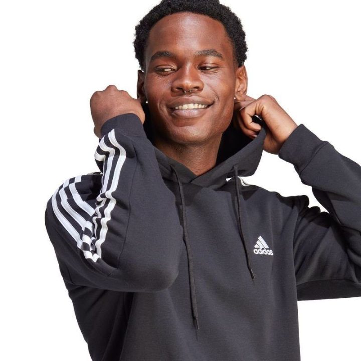 Vyriškas džemperis su gobtuvu adidas Essentials, juodas