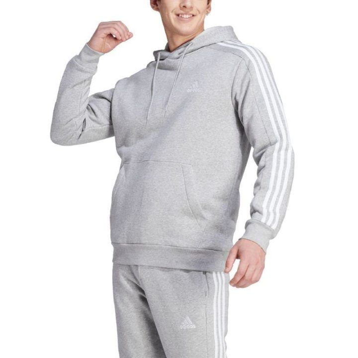 Vyriškas džemperis su gobtuvu adidas Essentials, pilkas