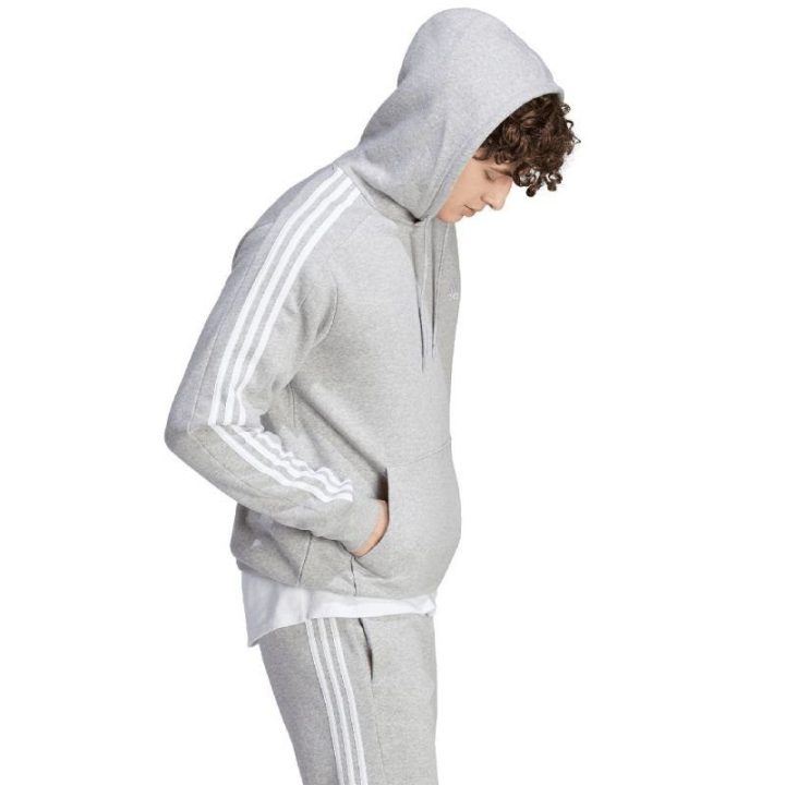 Vyriškas džemperis su gobtuvu adidas Essentials, pilkas