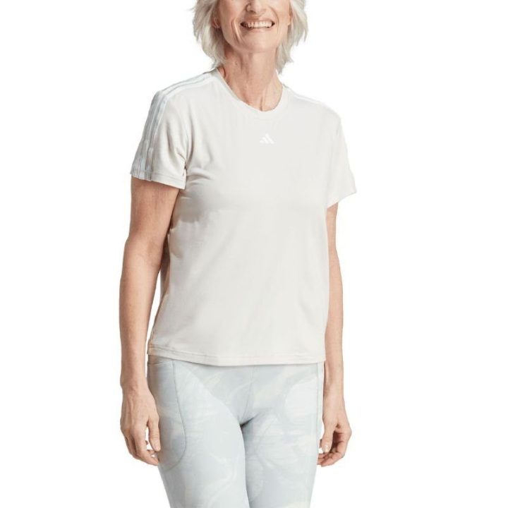Moteriški treniruočių marškinėliai adidas Aeroready, ekru