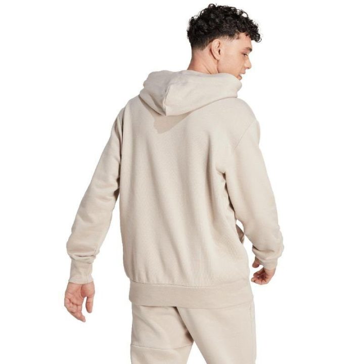 Vyriškas medvilninis džemperis su gobtuvu adidas Essentials, smėlio