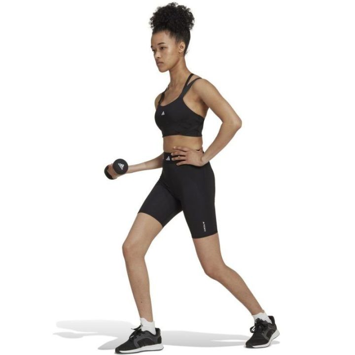 Moteriški treniruočių šortai adidas Techfit Bike, juodi