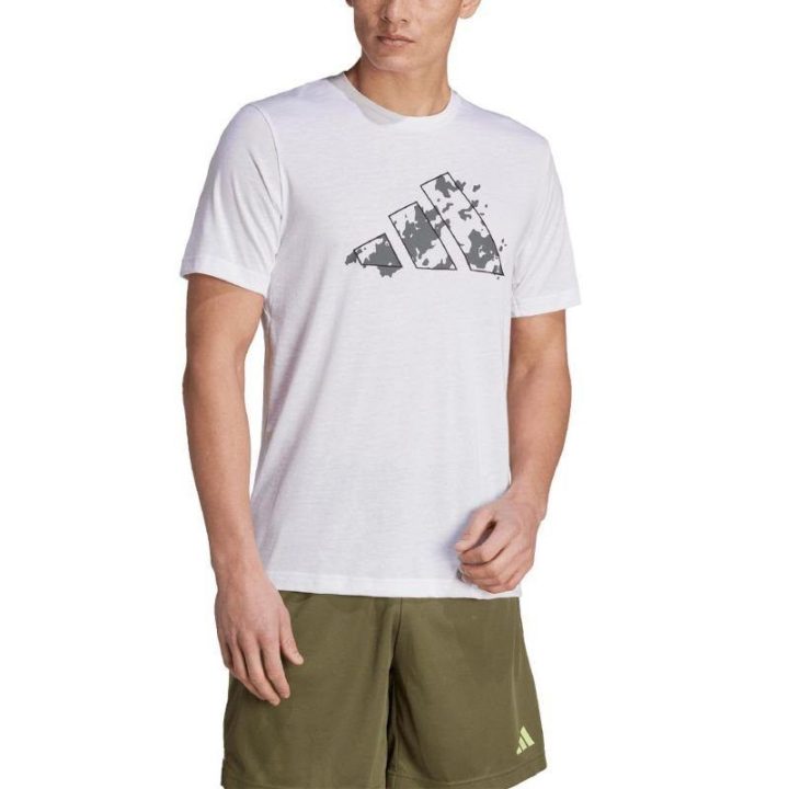 Vyriški marškinėliai adidas Train Essentials, balti