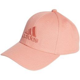 Medvilninė kepurė su snapeliu adidas Big Tonal Logo Baseball, oranžinė