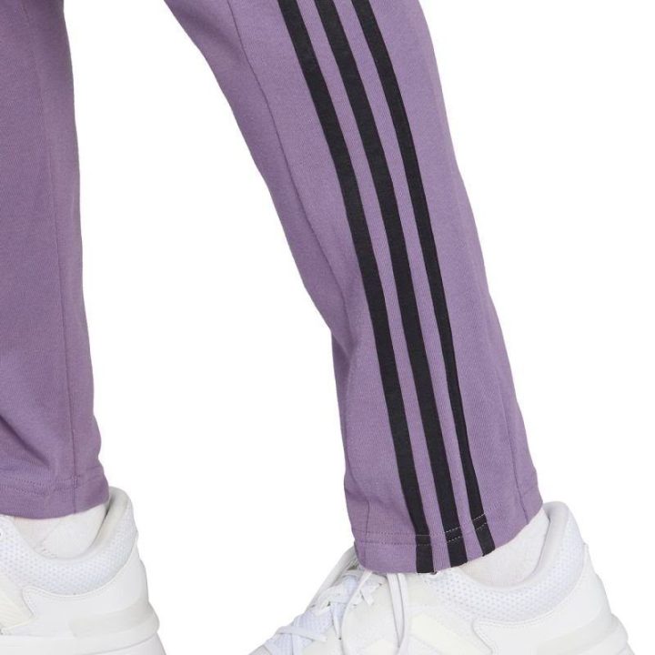Vyriškos medvilninės sportinės kelnės adidas Essentials, violetinės