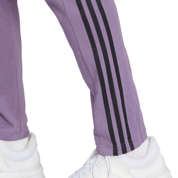 Vyriškos medvilninės sportinės kelnės adidas Essentials, violetinės