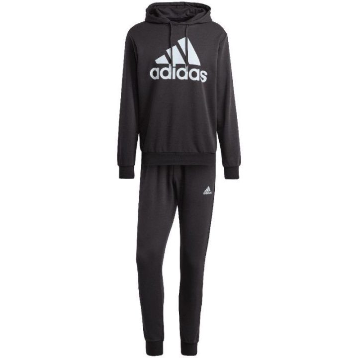 Vyriškas medvilninis sportinis kostiumas adidas Big Logo, juodas