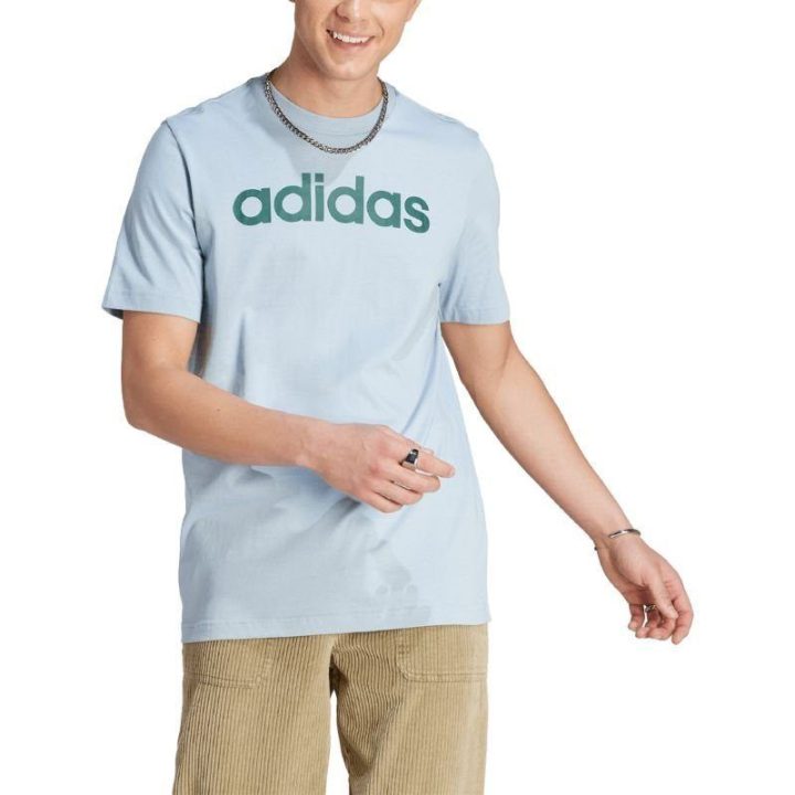 Vyriški medvilniniai marškinėliai adidas Essentials, mėlyni