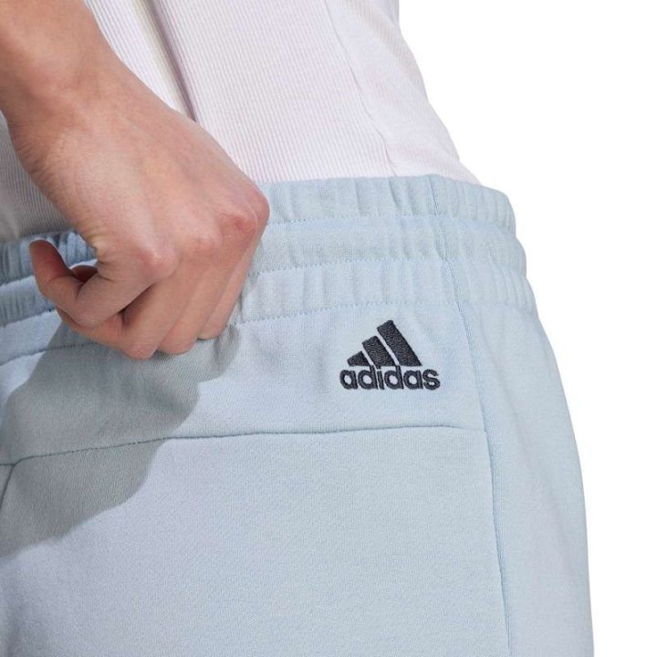 Moteriški medvilniniai šortai adidas Essentials Linear, mėlyni