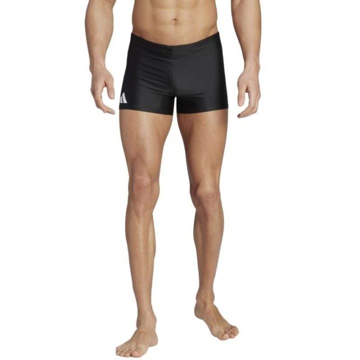 Vyriški prigludusio kirpimo maudymosi šortai adidas Solid, juodi