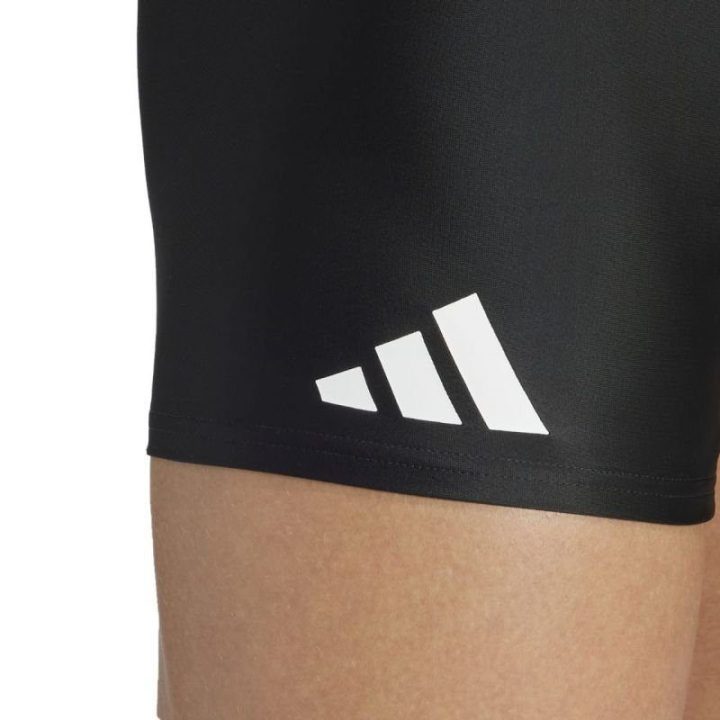 Vyriški prigludusio kirpimo maudymosi šortai adidas Solid, juodi