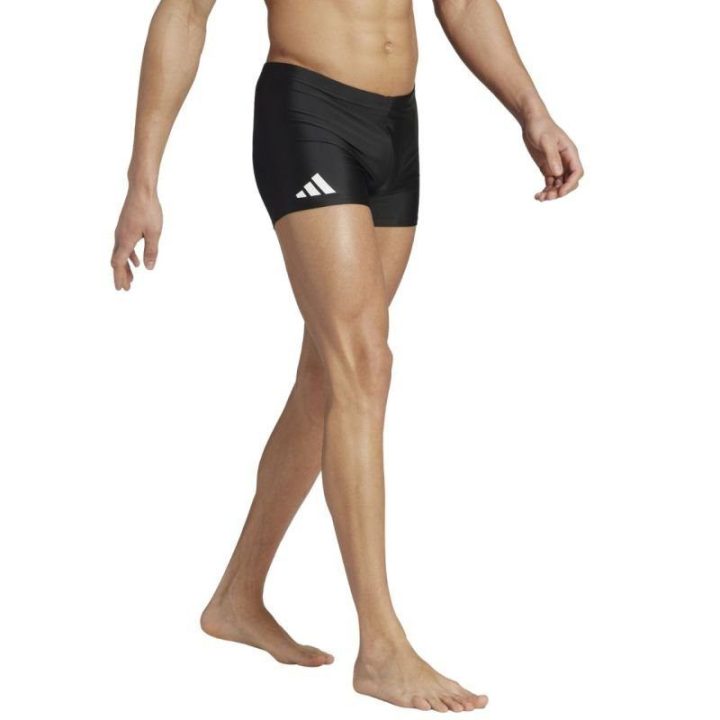 Vyriški prigludusio kirpimo maudymosi šortai adidas Solid, juodi