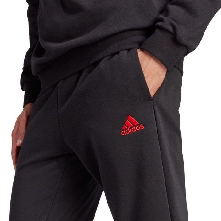 Vyriškas sportinis kostiumas adidas Big Logo Terry, juodas