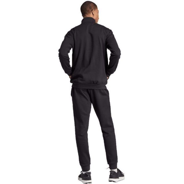 Vyriškas sportinis kostiumas adidas Basic 3-Stripes Fleece, juodas