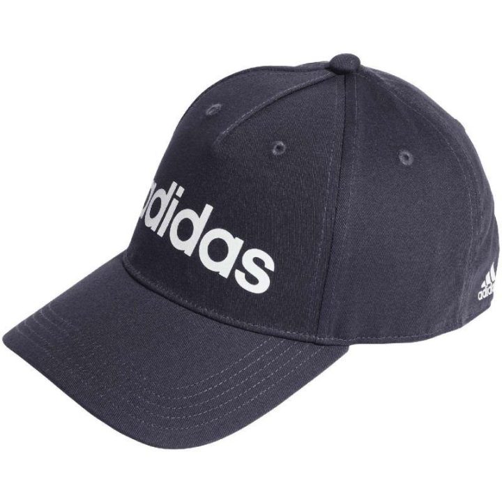 Medvilninė kepurė su snapeliu adidas Daily Cap, tamsiai mėlyna