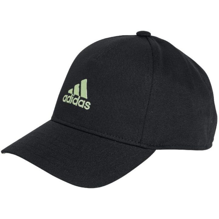Medvilninė kepurė su snapeliu adidas LK Cap, juoda