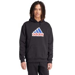 Vyriškas džemperis su gobtuvu adidas FI BOS HD OLY, juodas