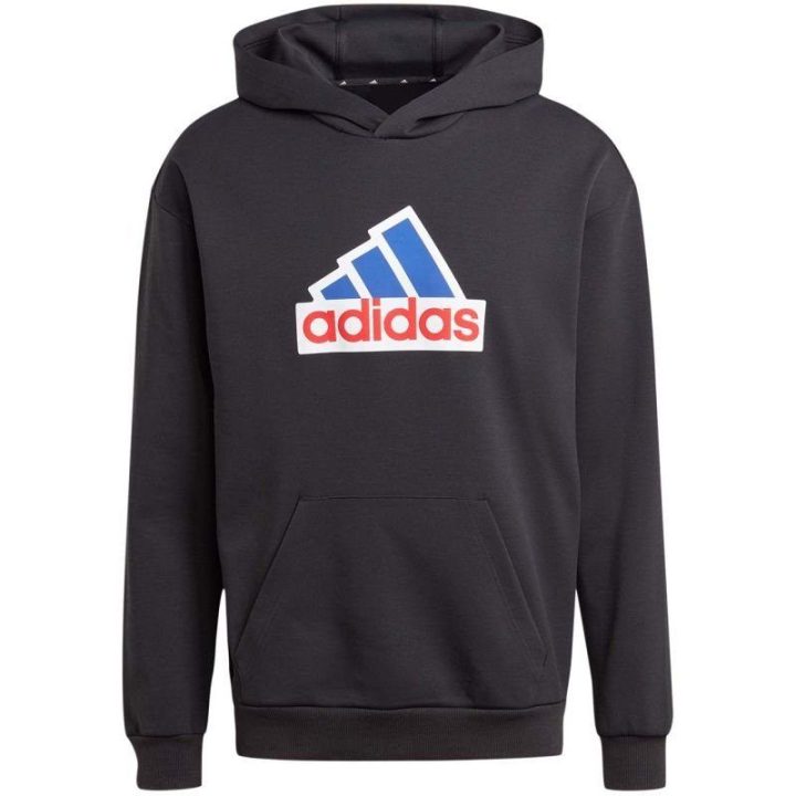 Vyriškas džemperis su gobtuvu adidas FI BOS HD OLY, juodas