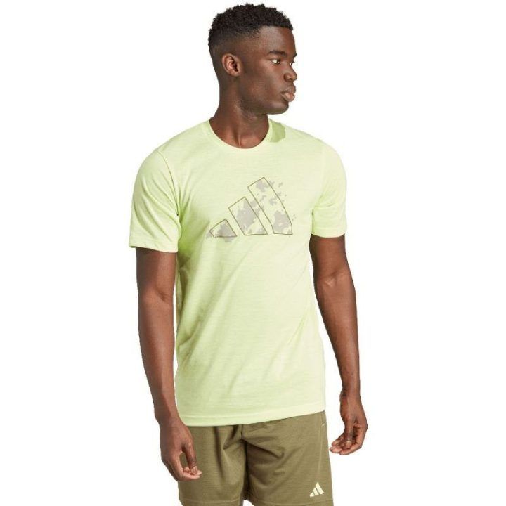 Vyriški marškinėliai su medvilne adidas Trail Essentials, žali