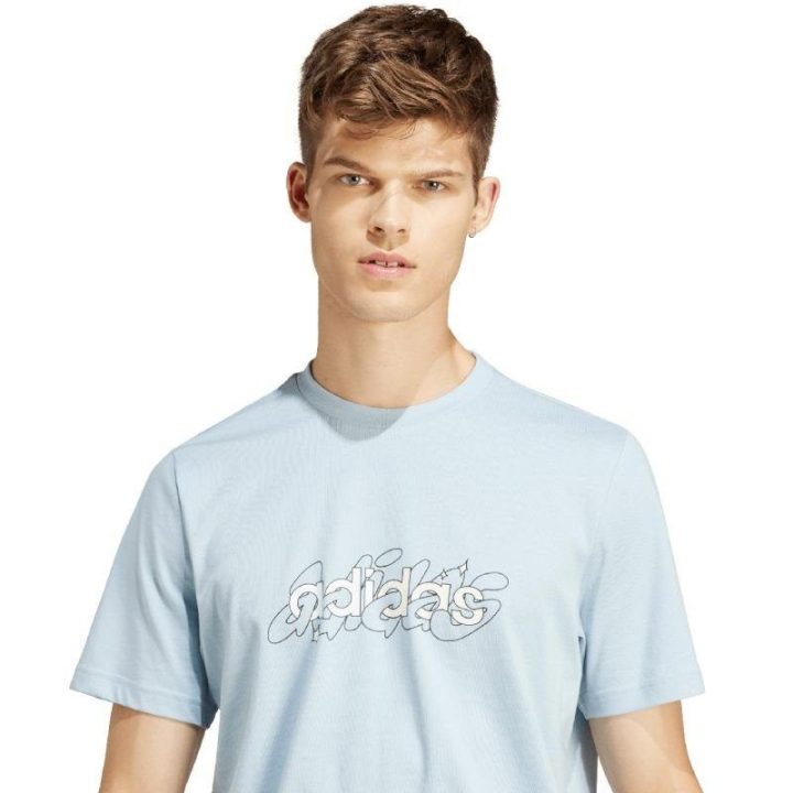 Vyriški medvilniniai marškinėliai adidas Illustrated Linear Graphic
