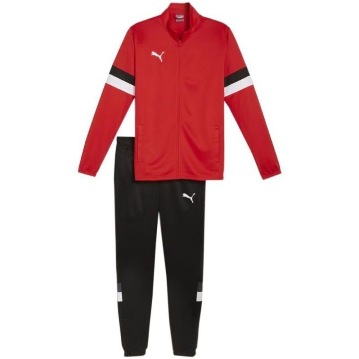 Vyriškas sportinis kostiumas Puma Team Rise, raudonai juodas