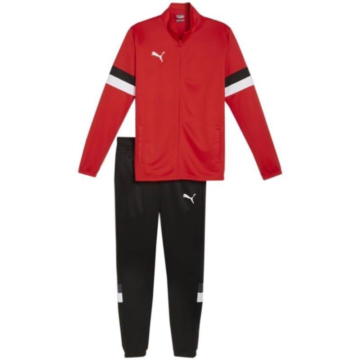 Vyriškas sportinis kostiumas Puma Team Rise, raudonai juodas