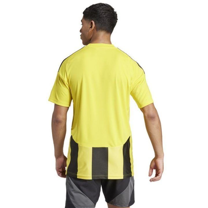 Vyriški rungtynių marškinėliai adidas Striped 24, geltoni ir juodi