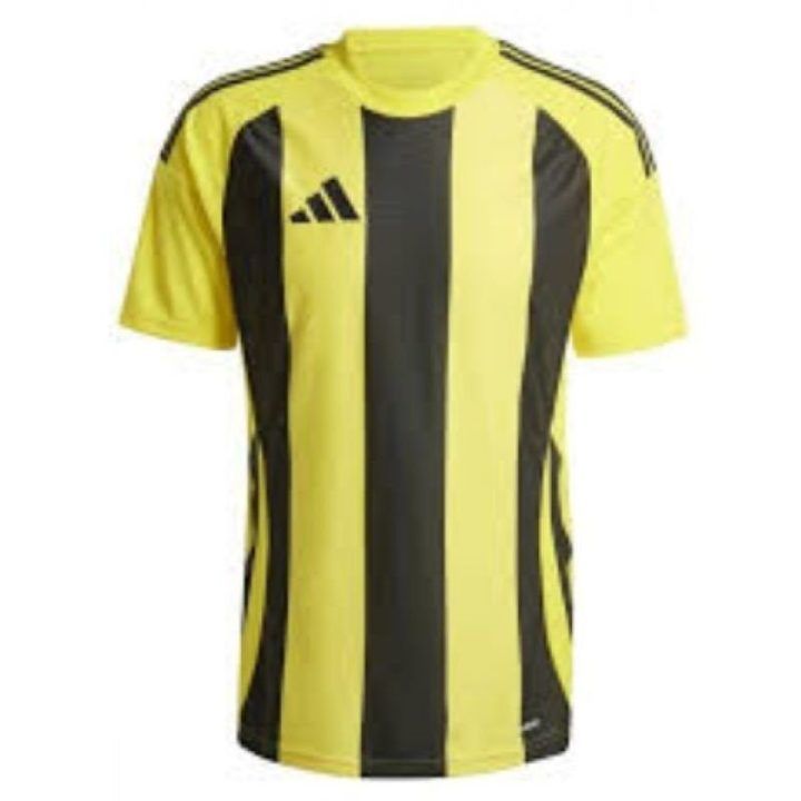 Vyriški rungtynių marškinėliai adidas Striped 24, geltoni ir juodi