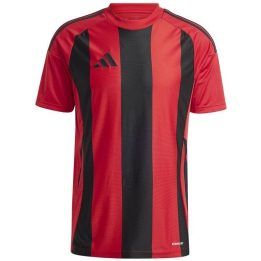Vyriški marškinėliai rungtynėms adidas Striped 24, raudoni ir juodi