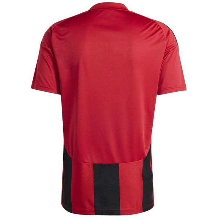 Vyriški marškinėliai rungtynėms adidas Striped 24, raudoni ir juodi